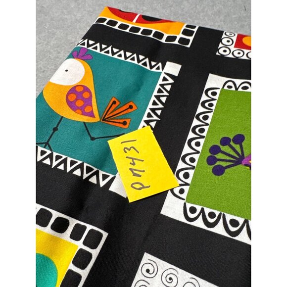 Whimsical Bird & Bug Cotton Fabric 1 yard + 5" x 44" for Crafting & Quilting - Picture 9 of 10